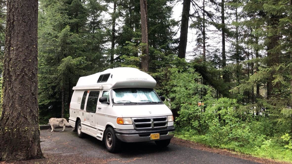 Kathy B.'s photo of camping with pets at Emigrant Springs State Heritage Area near Pendleton, OR