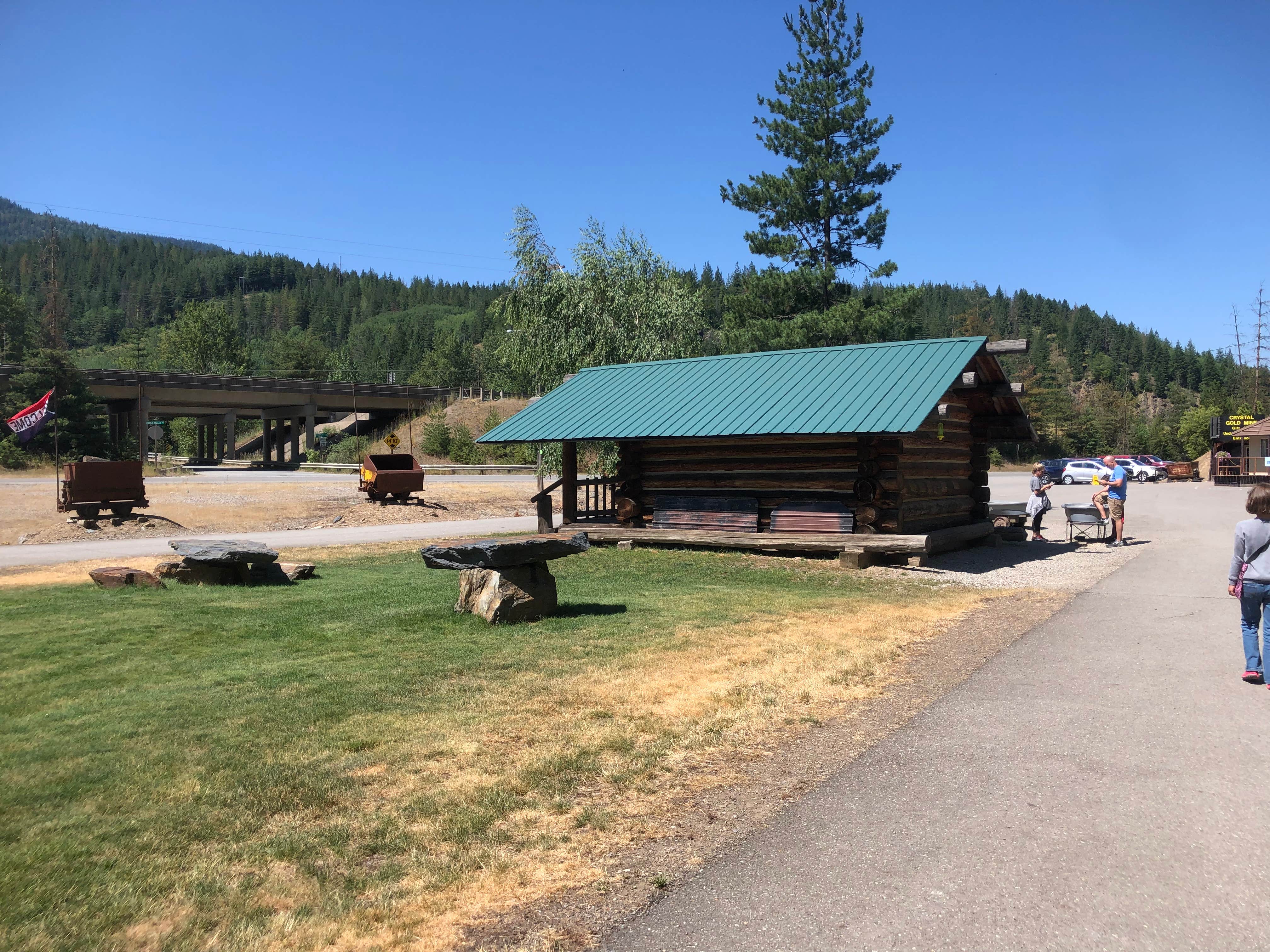 Jill T.'s photo of glamping accommodations at Crystal Gold Mine near Spirit Lake, ID