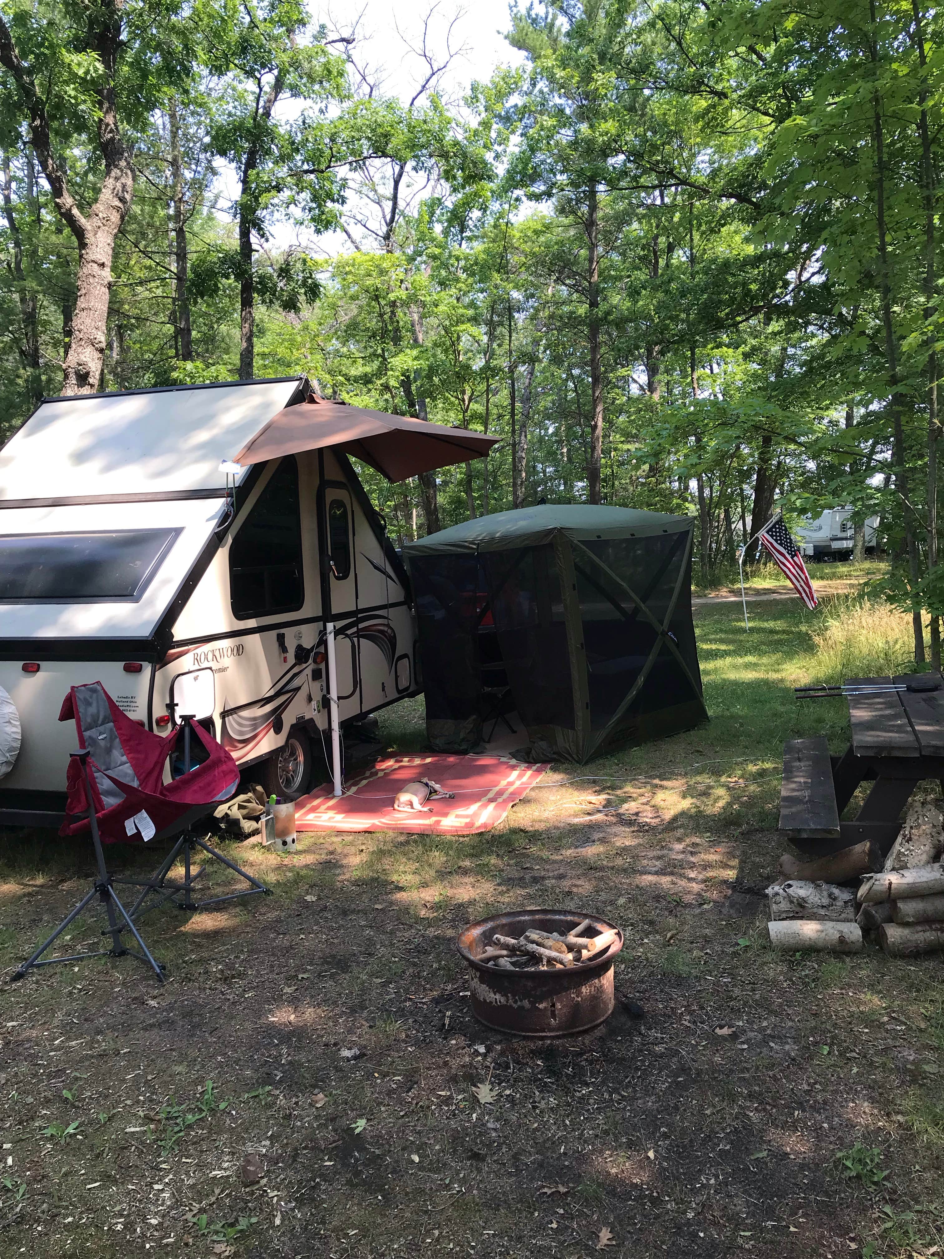 Camper submitted image from Little Wolf Lake State Forest Campground - 5