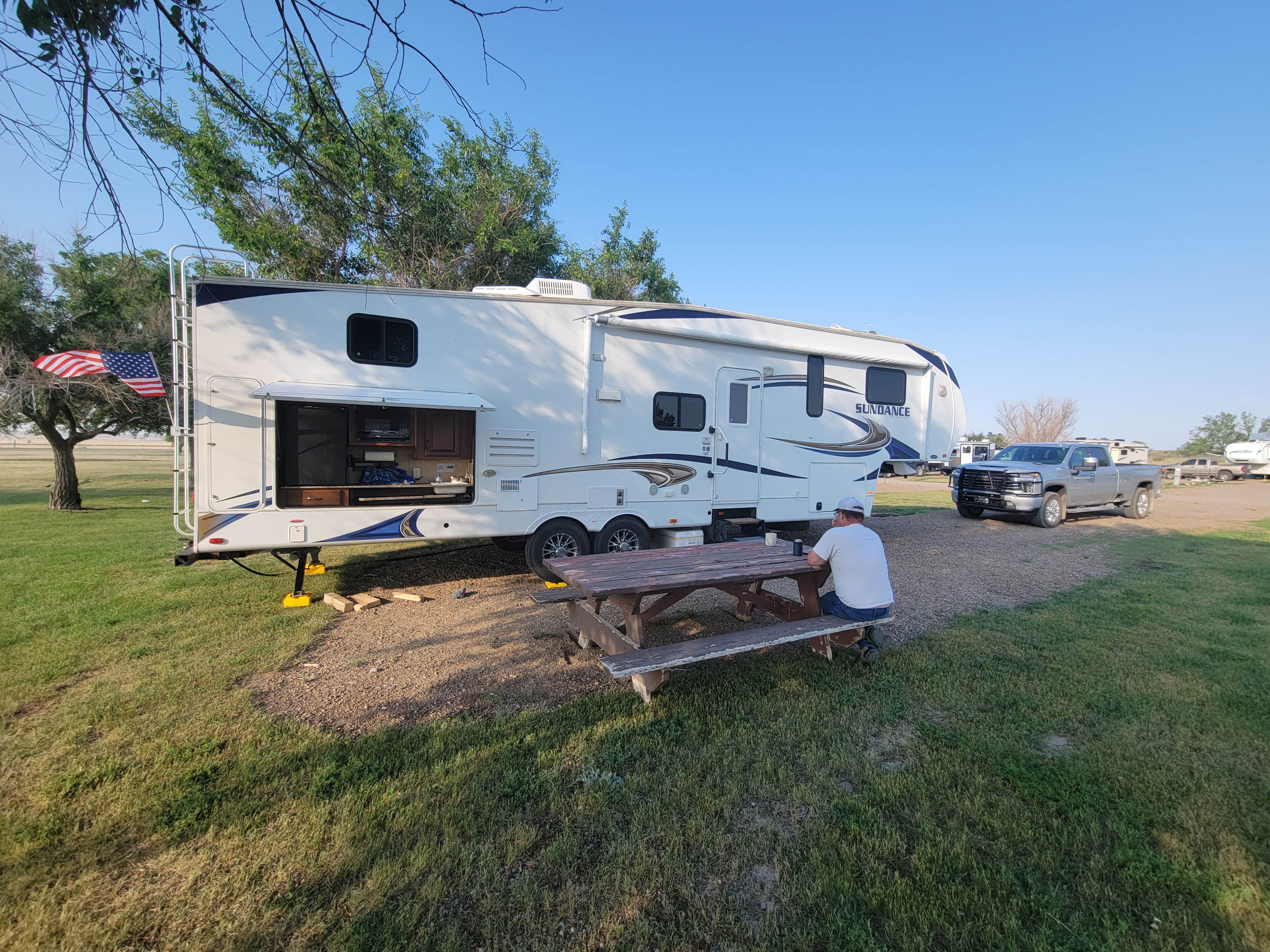 Jessica B.'s photo of rv camping at Sleeping Buffalo Hot Springs near Malta, MT