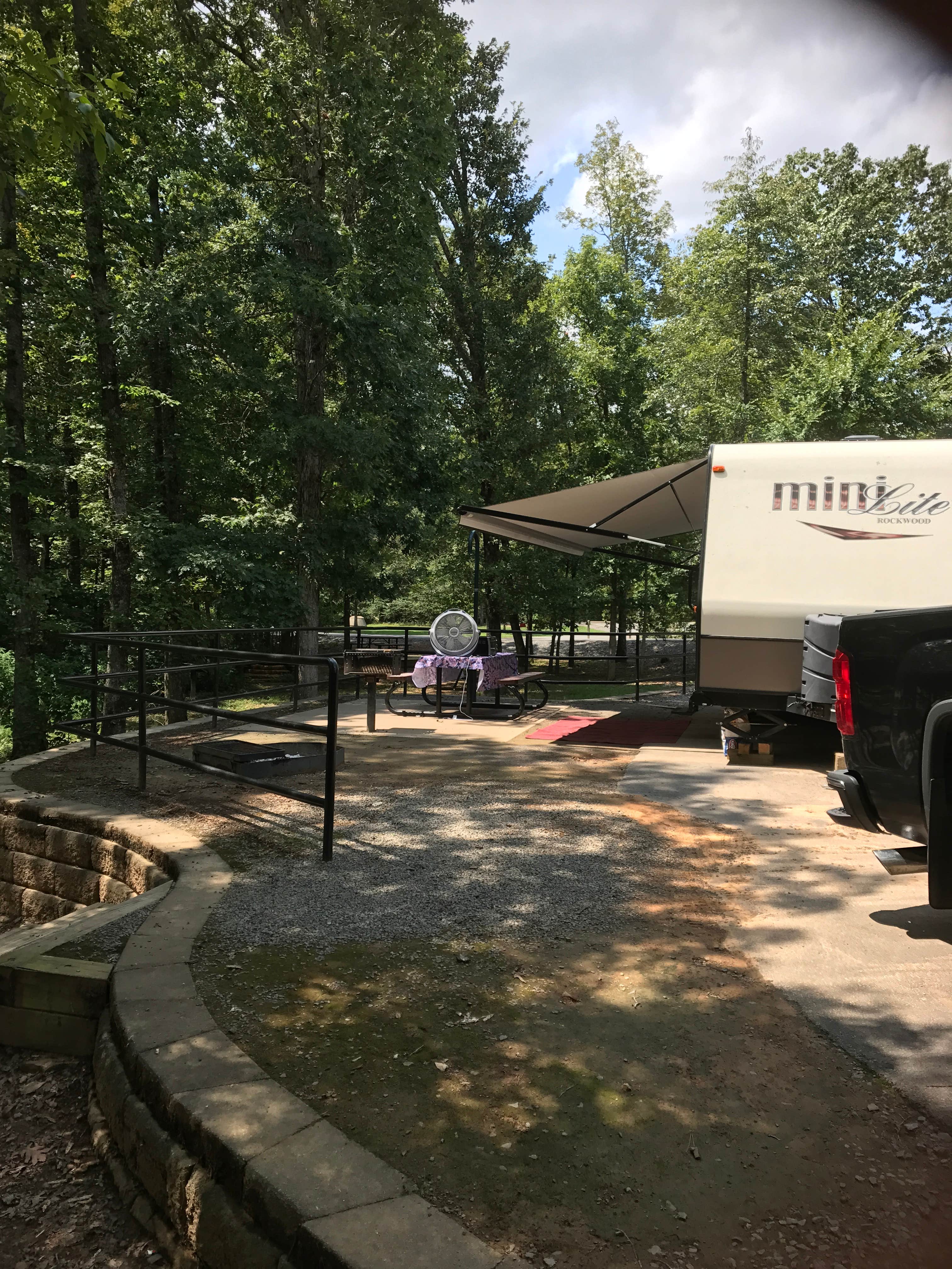 Kathy E.'s photo of rv camping at Woolly Hollow State Park — Wooly Hollow State Park near Conway, AR