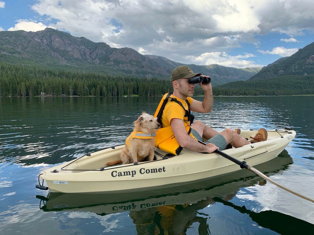 Camp Comet's photo of camping with pets at Hood Creek Campground near Livingston, MT