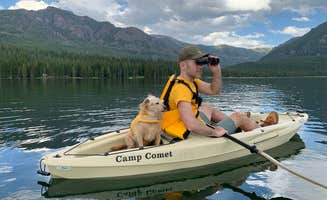 Camp Comet's photo of camping with pets at Hood Creek Campground near Livingston, MT