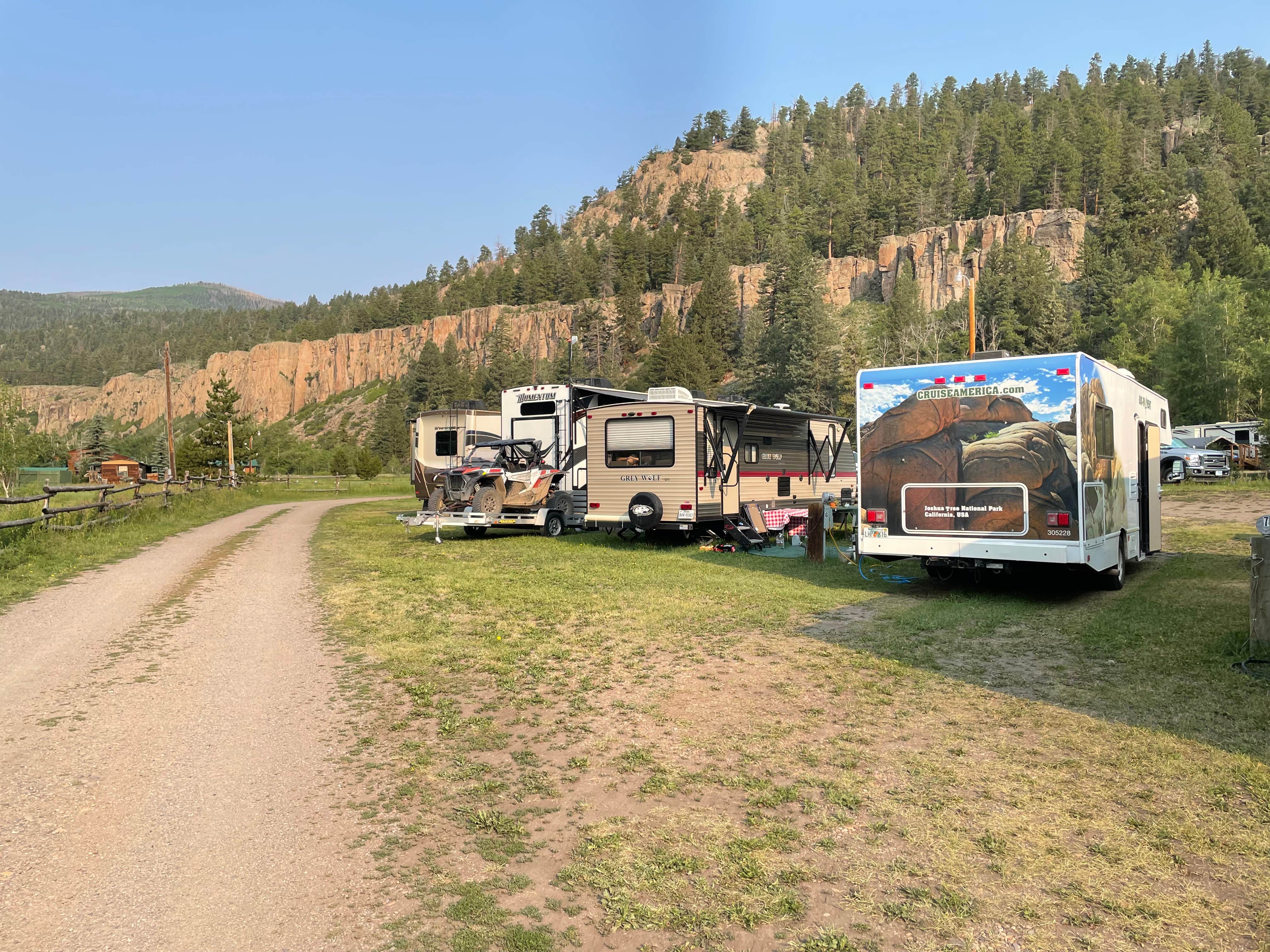 kristen's photo of rv camping at Moon Valley Campground near Del Norte, CO