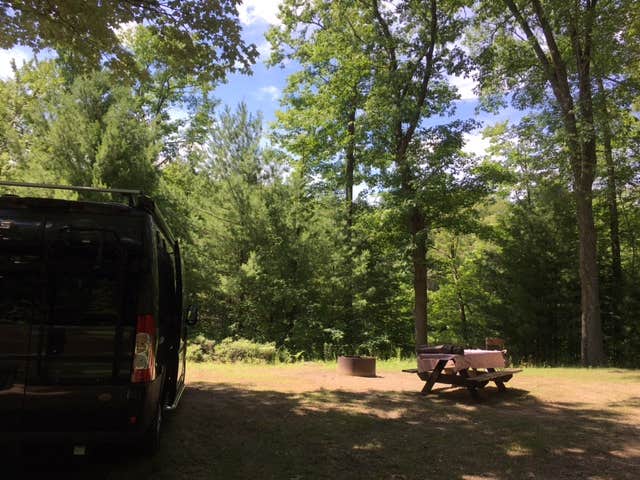 Judy's photo of rv camping at Black Creek State Forest Campground near Sanford, MI