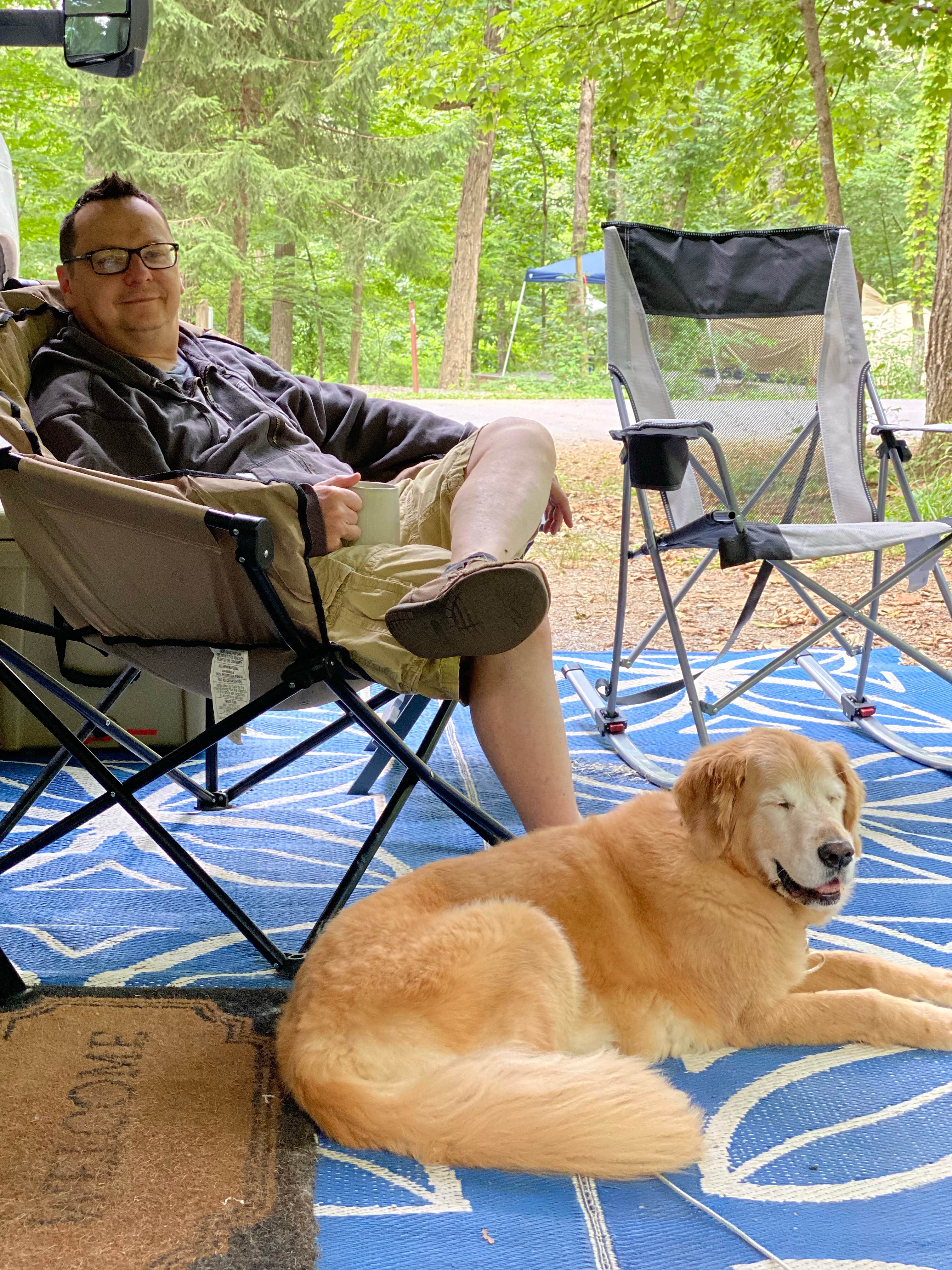 Shannon M.'s photo of camping with pets at Houck - Cunningham Falls State Park near Waynesboro, PA