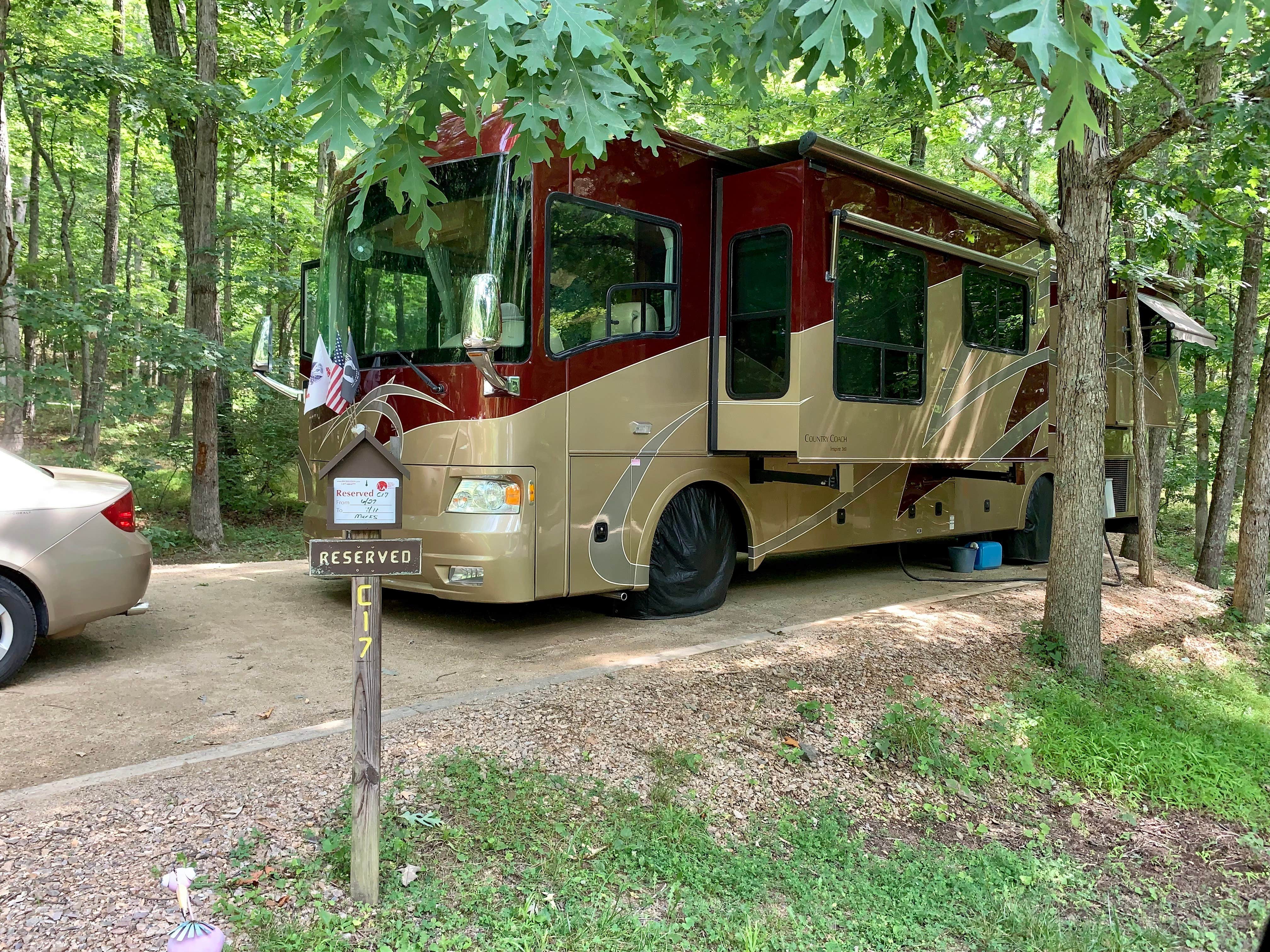 Laure D.'s photo of rv camping at Sherando Lake Campground near Stuarts Draft, VA