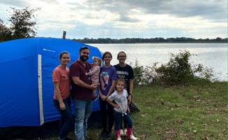 Kevin S.'s photo of tent camping at Fish Hawke Point at Lake Hawkins near Lone Oak, TX