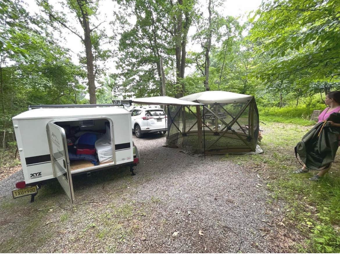 sarah's photo of rv camping at Mountainview Campground near Stewartsville, NJ
