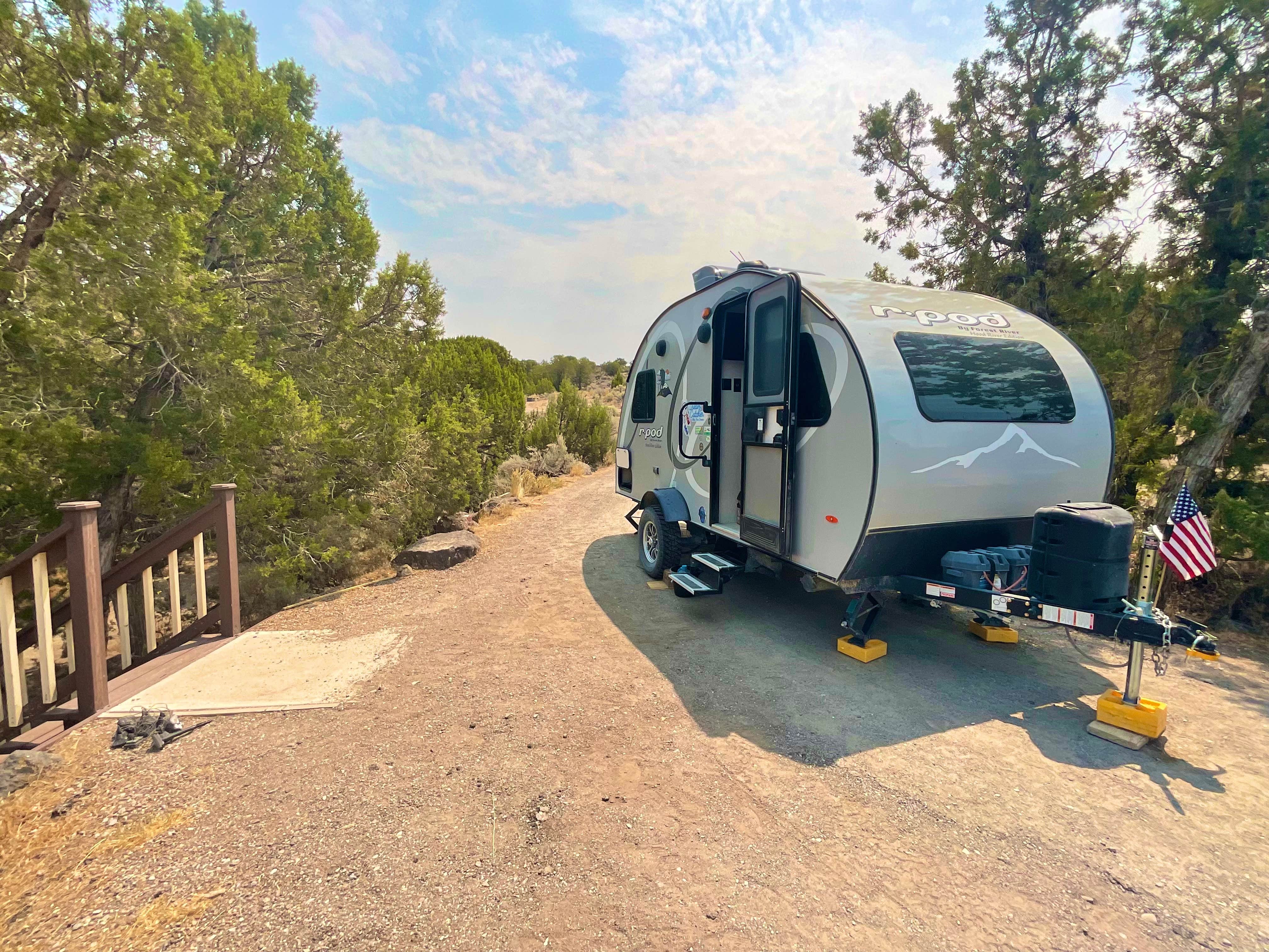 Betty G.'s photo of rv camping at Massacre Rocks State Park Campground near Pocatello, ID