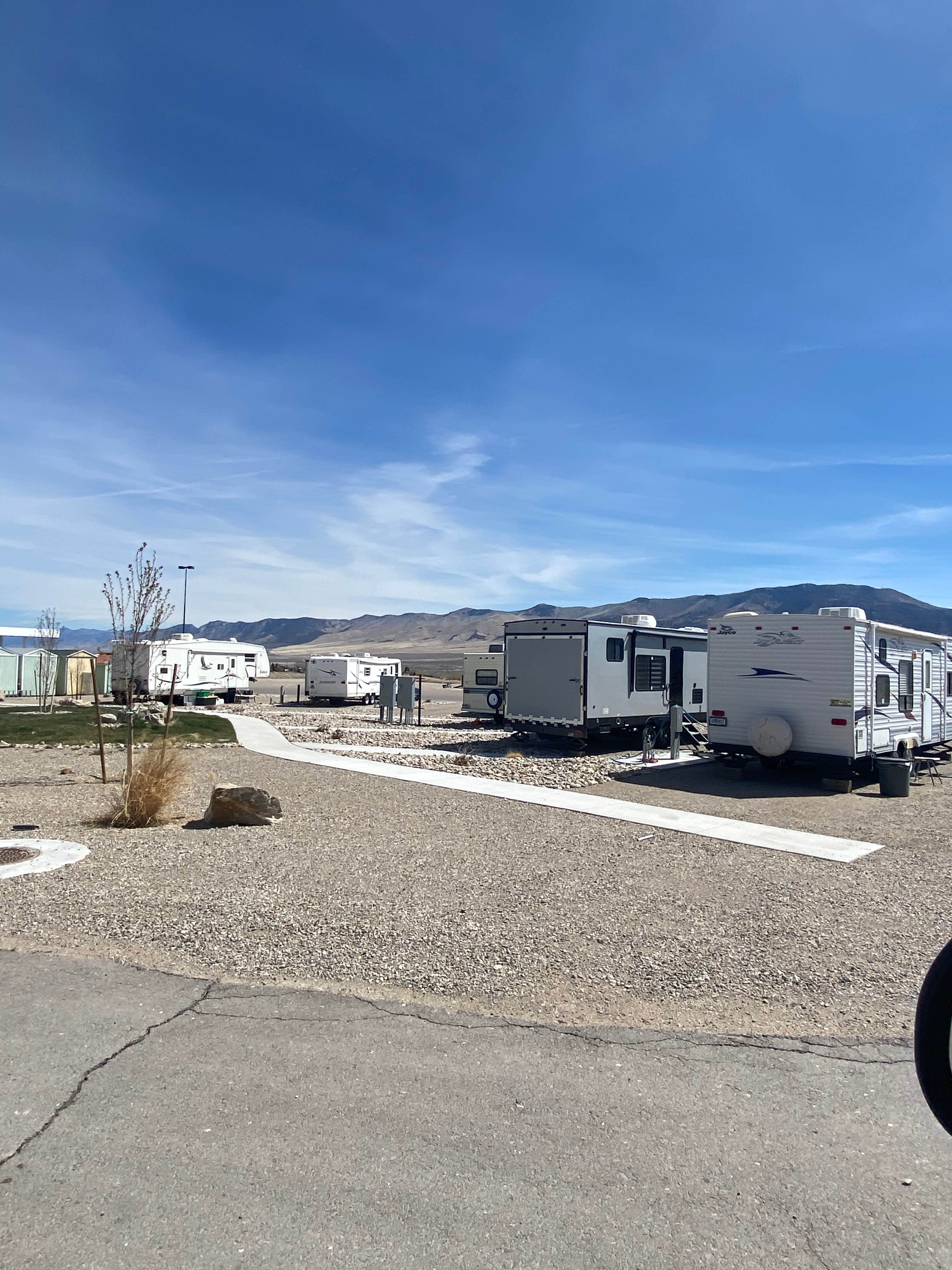 Brittney  C.'s photo of rv camping at Silver Sage Travel Center near Lund, NV