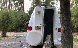 Kathy B.'s photo of camping with pets at Lewis & Clark Trail State Park Campground near Hooper, WA