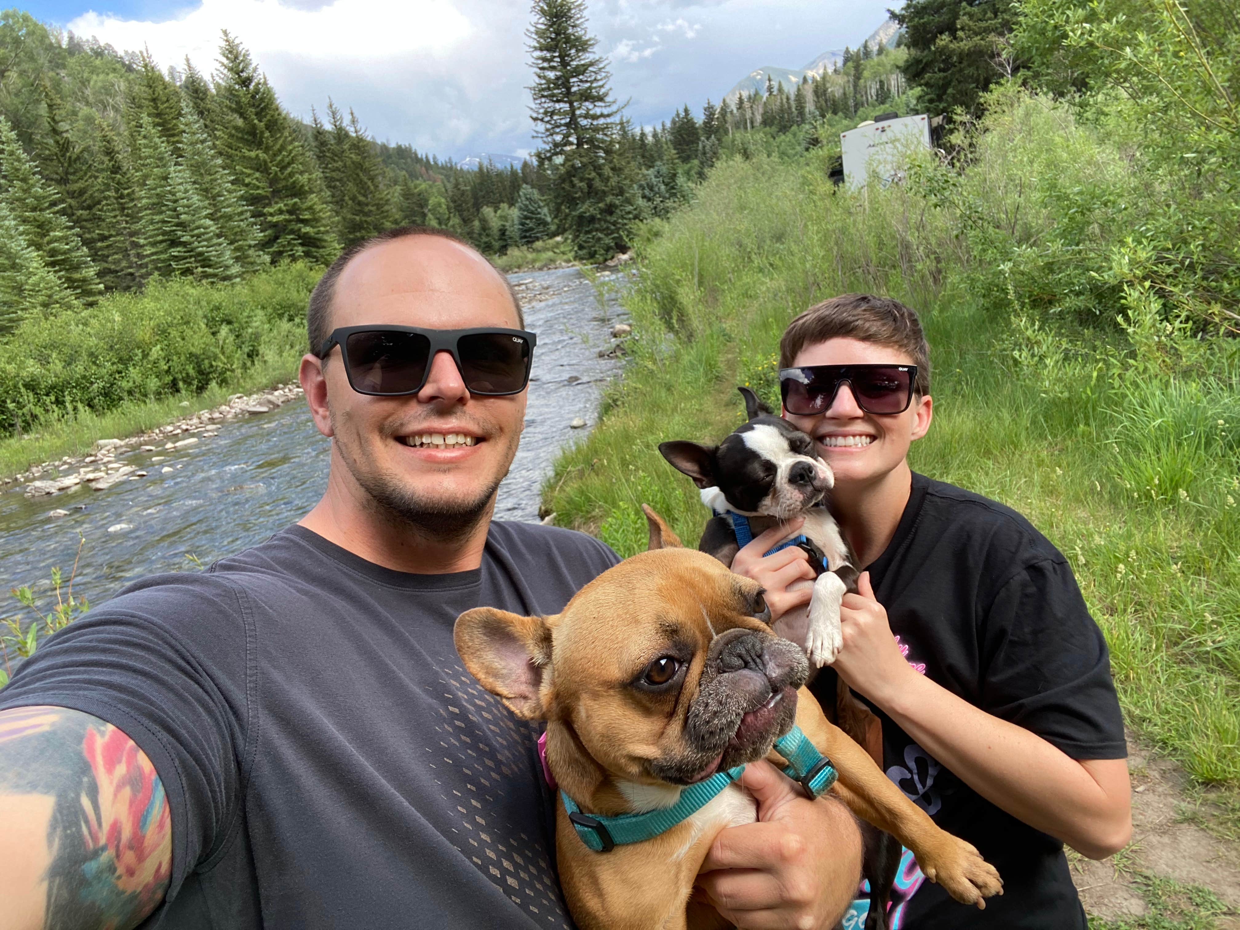 Rocky W.'s photo of camping with pets at Bogan Flats Campground Grp S near Redstone, CO