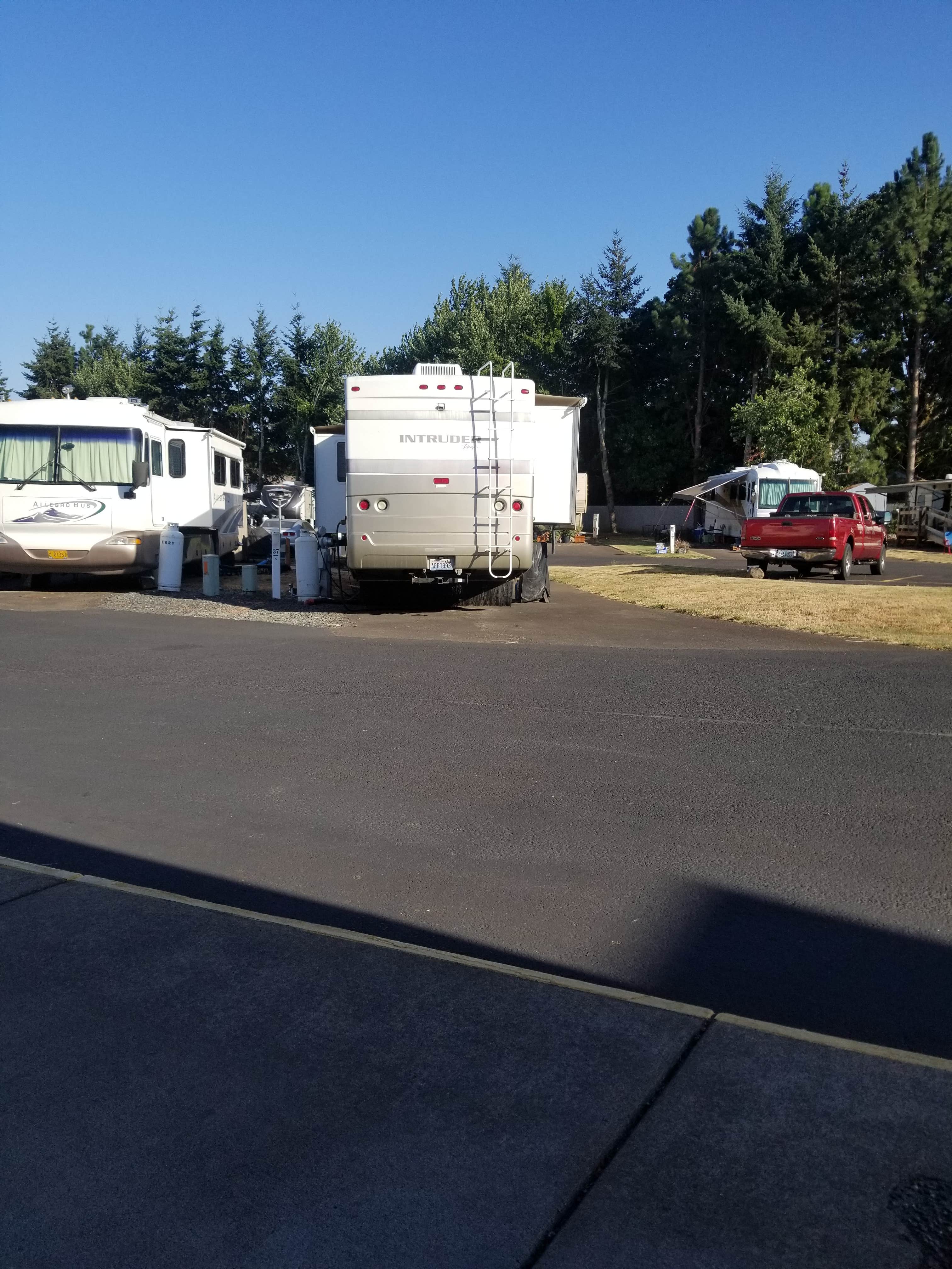 Amber G.'s photo of rv camping at Knox Butte RV Park near Dallas, OR