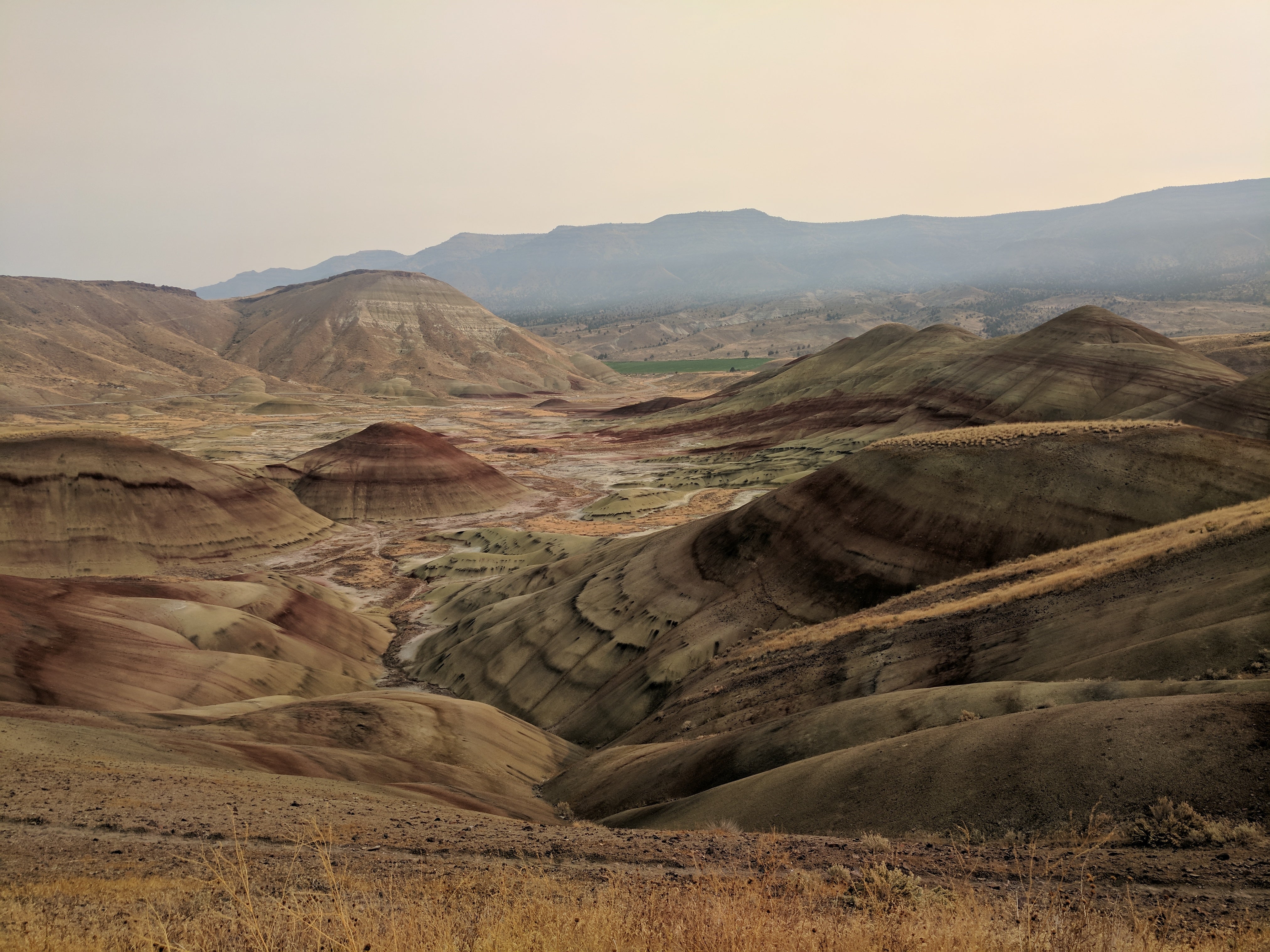 The painted hills, just 30 minutes from this campsite