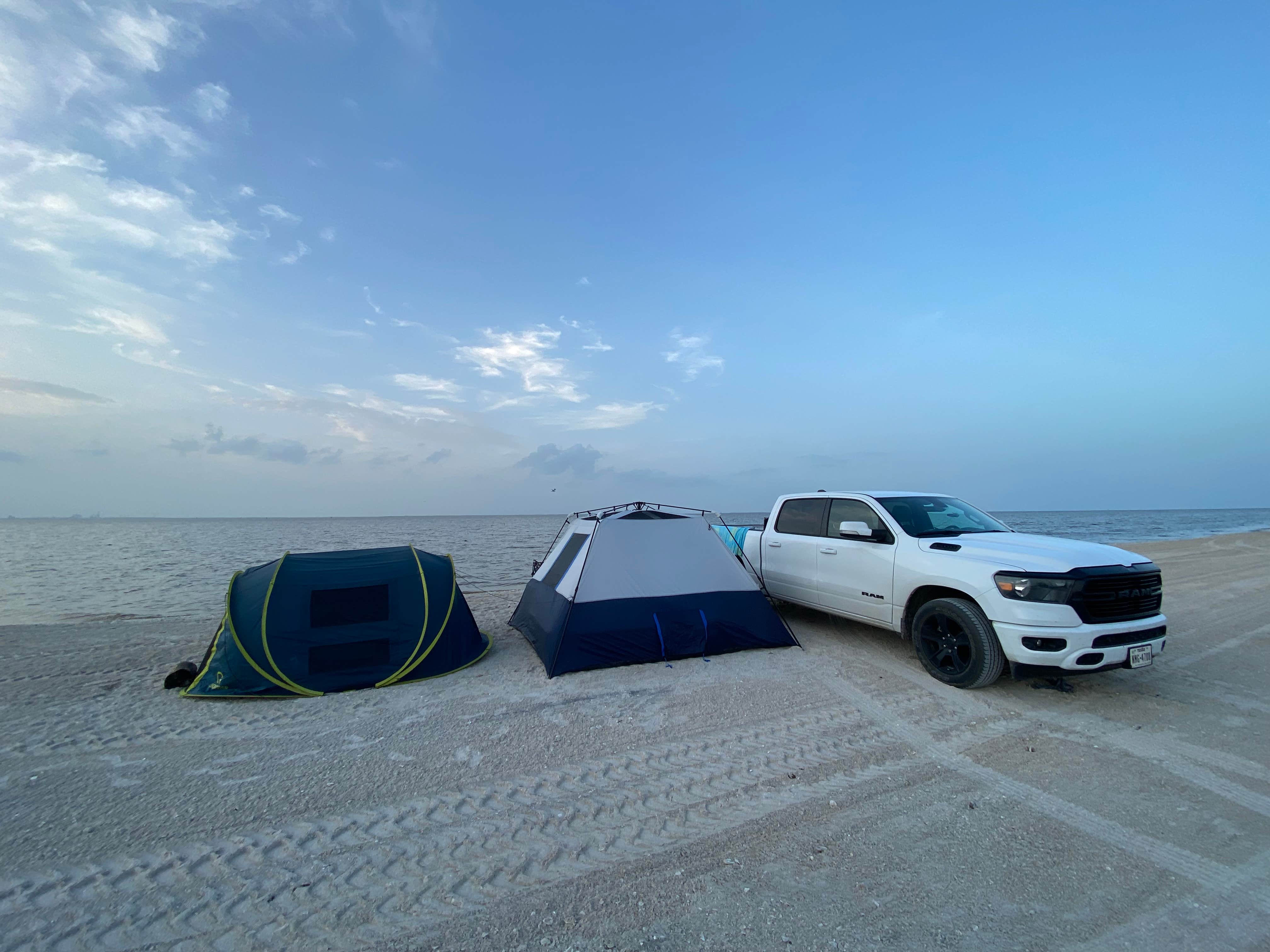 Kassy B.'s photo of tent camping at Magnolia Beach near Fannin, TX