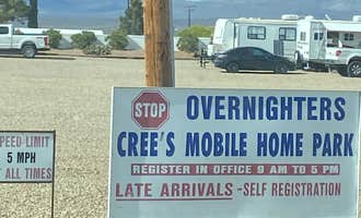 Camping near Six Mile Cove — Lake Mohave: Cree’s Mobile Home Park, Searchlight, Nevada
