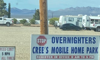Camping near Cottonwood Cove Campground — Lake Mead National Recreation Area: Cree’s Mobile Home Park, Searchlight, Nevada