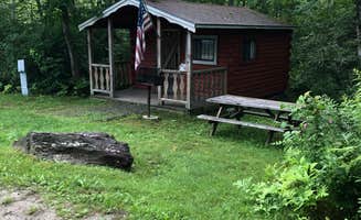 samantha's photo of a cabin at Megunticook Campground near Thomaston, ME