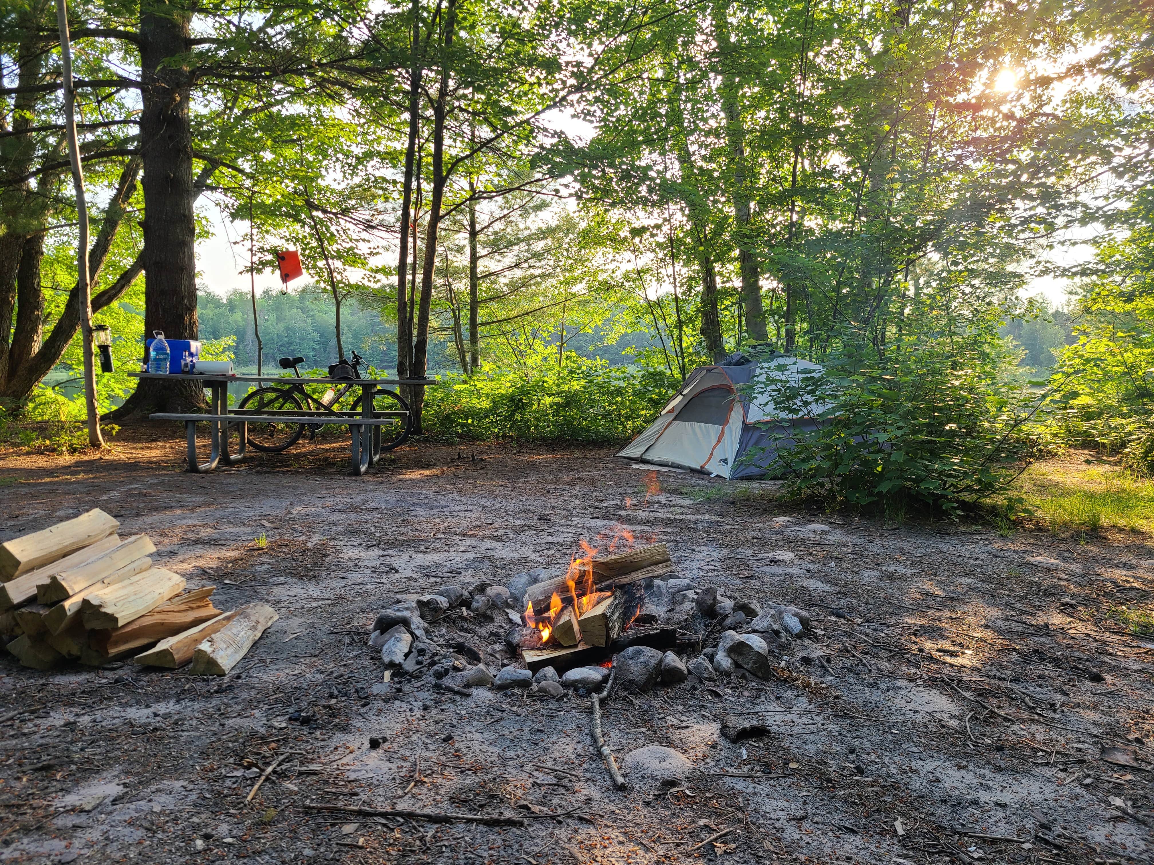 Camper submitted image from Hovey Lake Campsites - 4