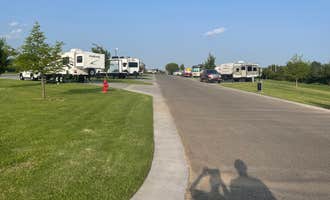 Camping near Cabin nestled among trees, just outside of OKC: Wanderlust Crossings RV Park, Weatherford, Oklahoma