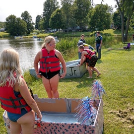 Duct tape boat race
