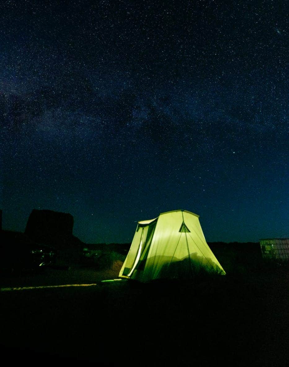 Jenna Y.'s photo of tent camping at Rent A Tent Monument Valley near Oljato-Monument Valley, UT