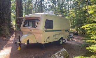 Kelly P.'s photo of rv camping at The Dalles Campground near Greenwater, WA