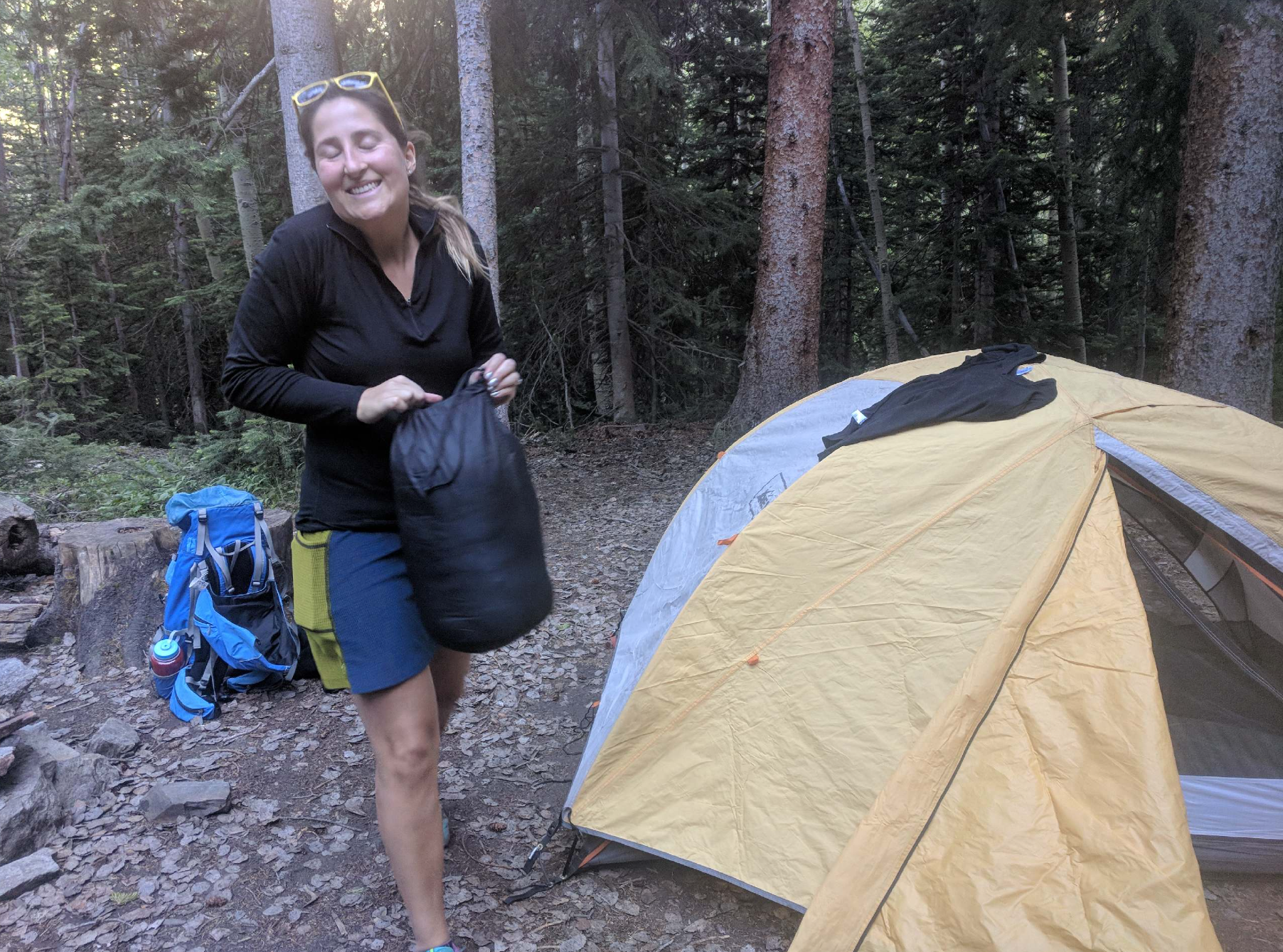 Becca K.'s photo of tent camping at Crater Lake Campground - Indian Peaks Wilderness near Winter Park, CO