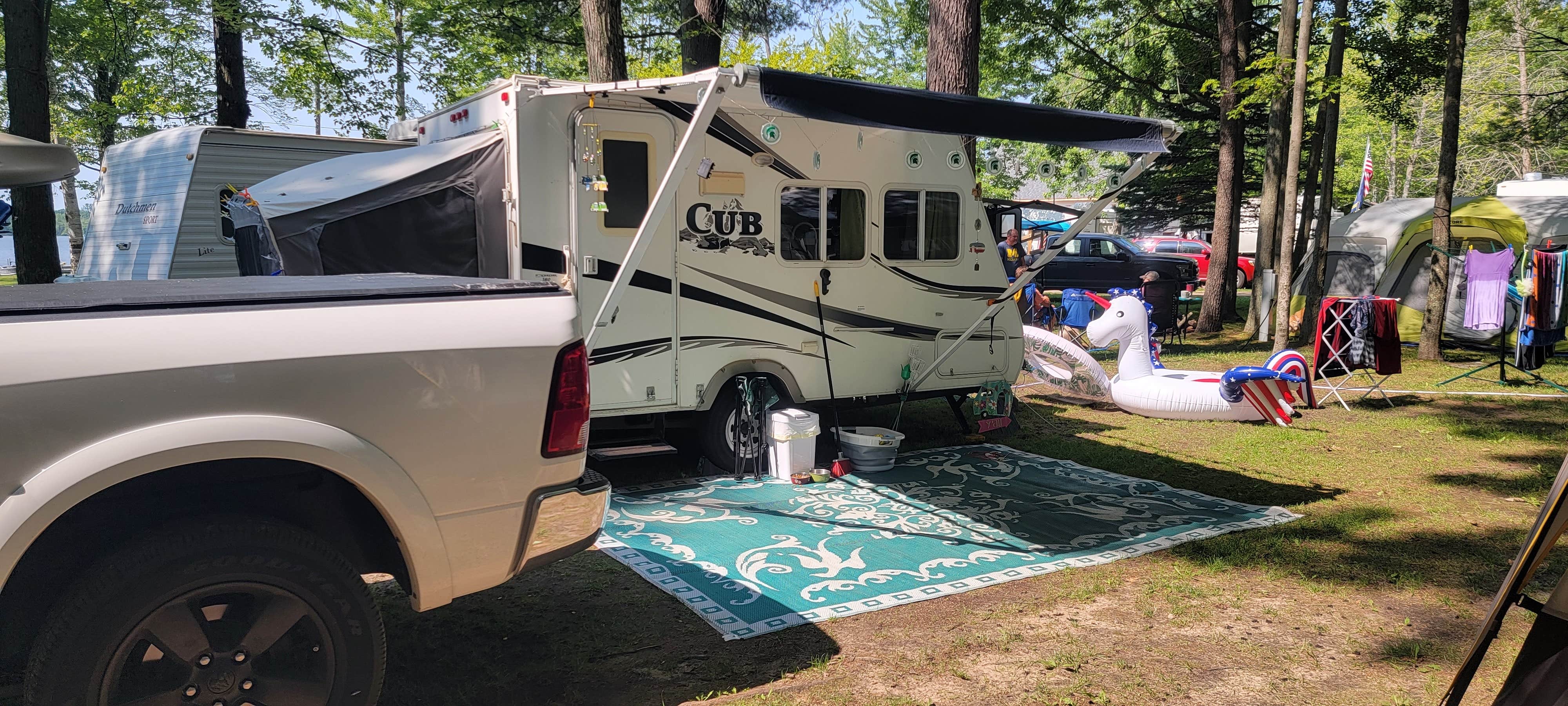 Camping near Sulak Campground: Timbersurf Campground Resort, Custer, Michigan