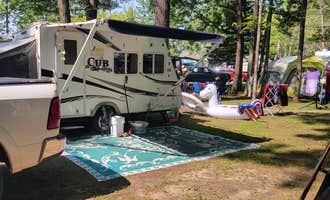 Camping near Ludington East - Pere Marquette River KOA: Timbersurf Campground Resort, Custer, Michigan