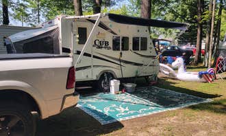 Camping near Logmark Rest Stop: Timbersurf Campground Resort, Custer, Michigan