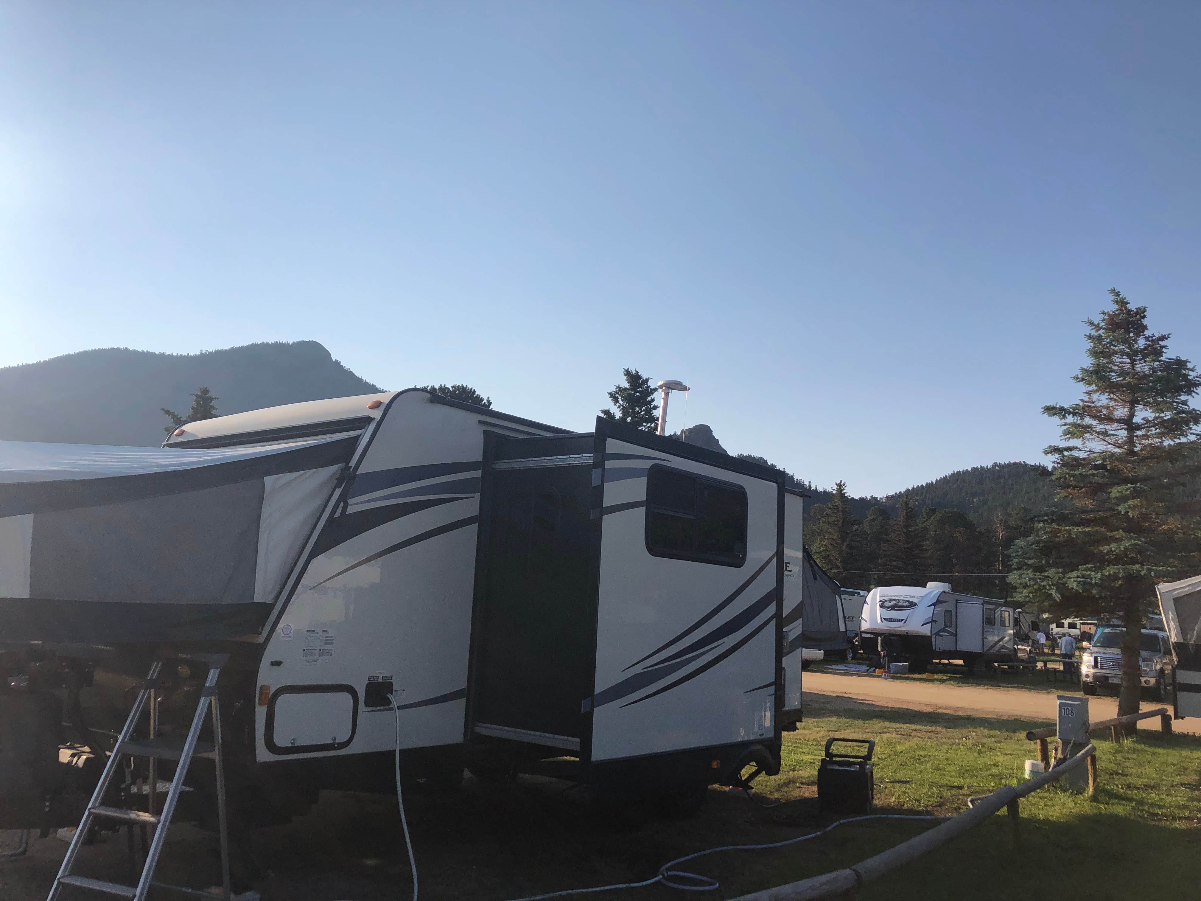 Amy J.'s photo of rv camping at Spruce Lake RV Park near Glen Haven, CO