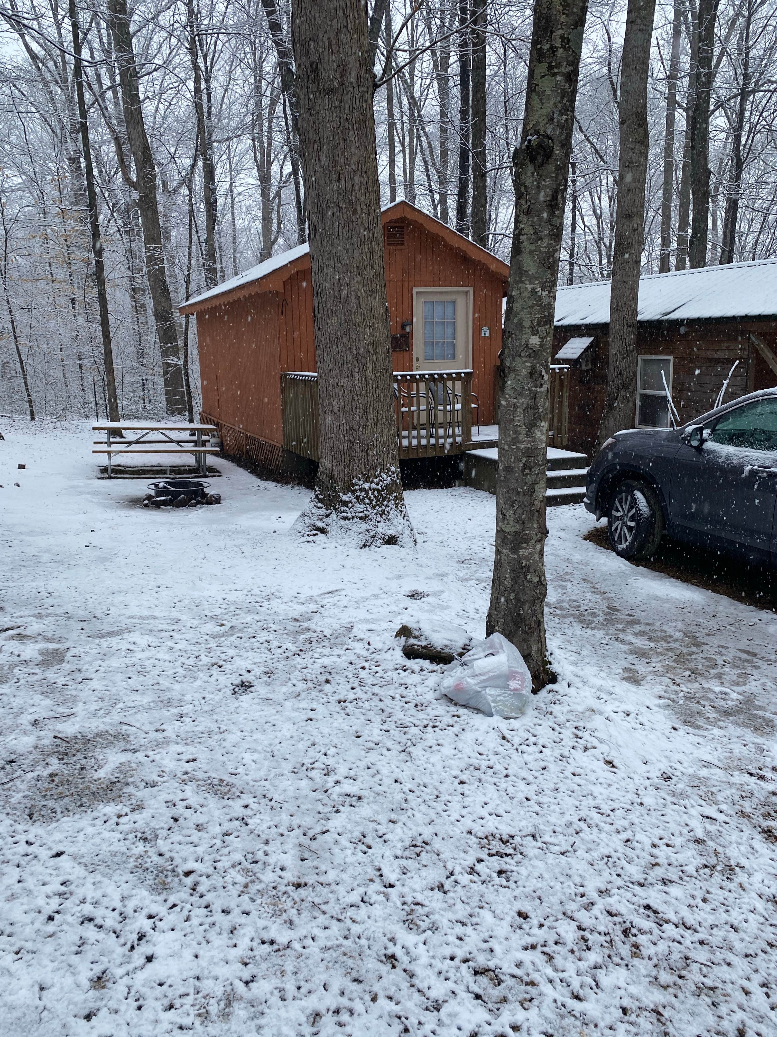 Andrew  D.'s photo of a cabin at Misty Mountain Camp Resort near Wingina, VA