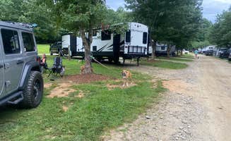 Jay B.'s photo of camping with pets at Orchard Lake Campground near Flat Rock, NC