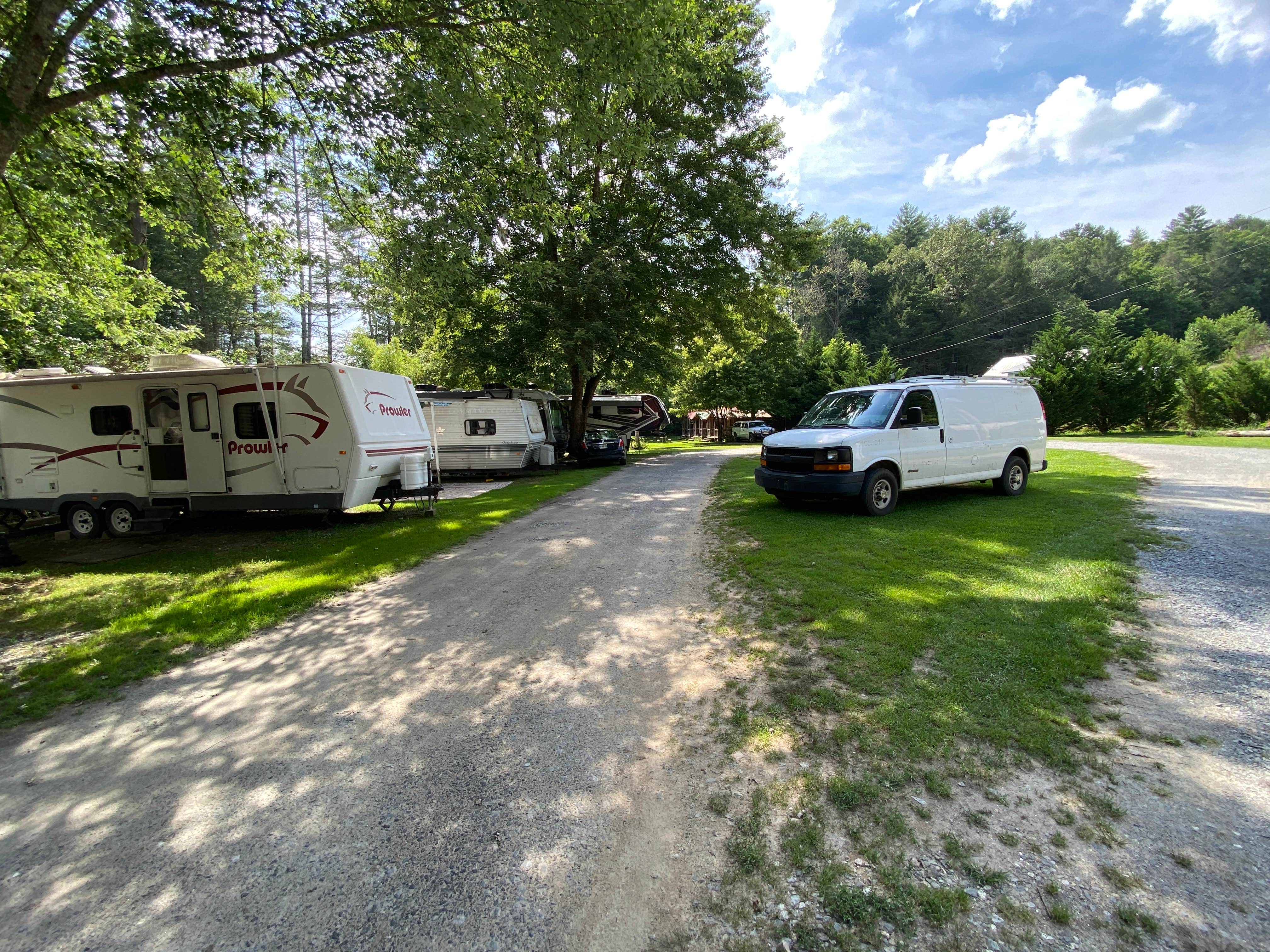 Bea's photo of rv camping at Whispering Pines Campground near Cherry Log, GA