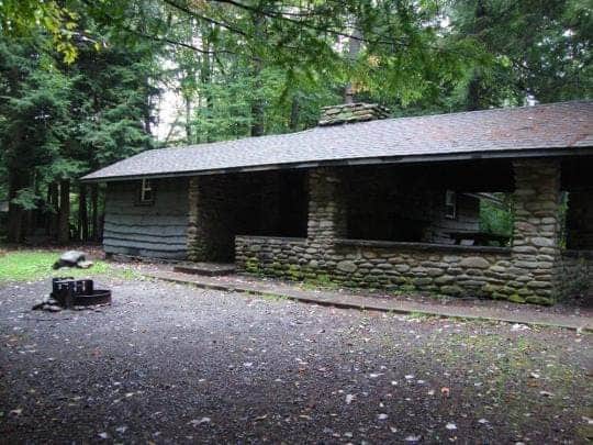 Katie T.&#x27;s photo of a cabin at Worlds End State Park Campground near New Columbia, PA