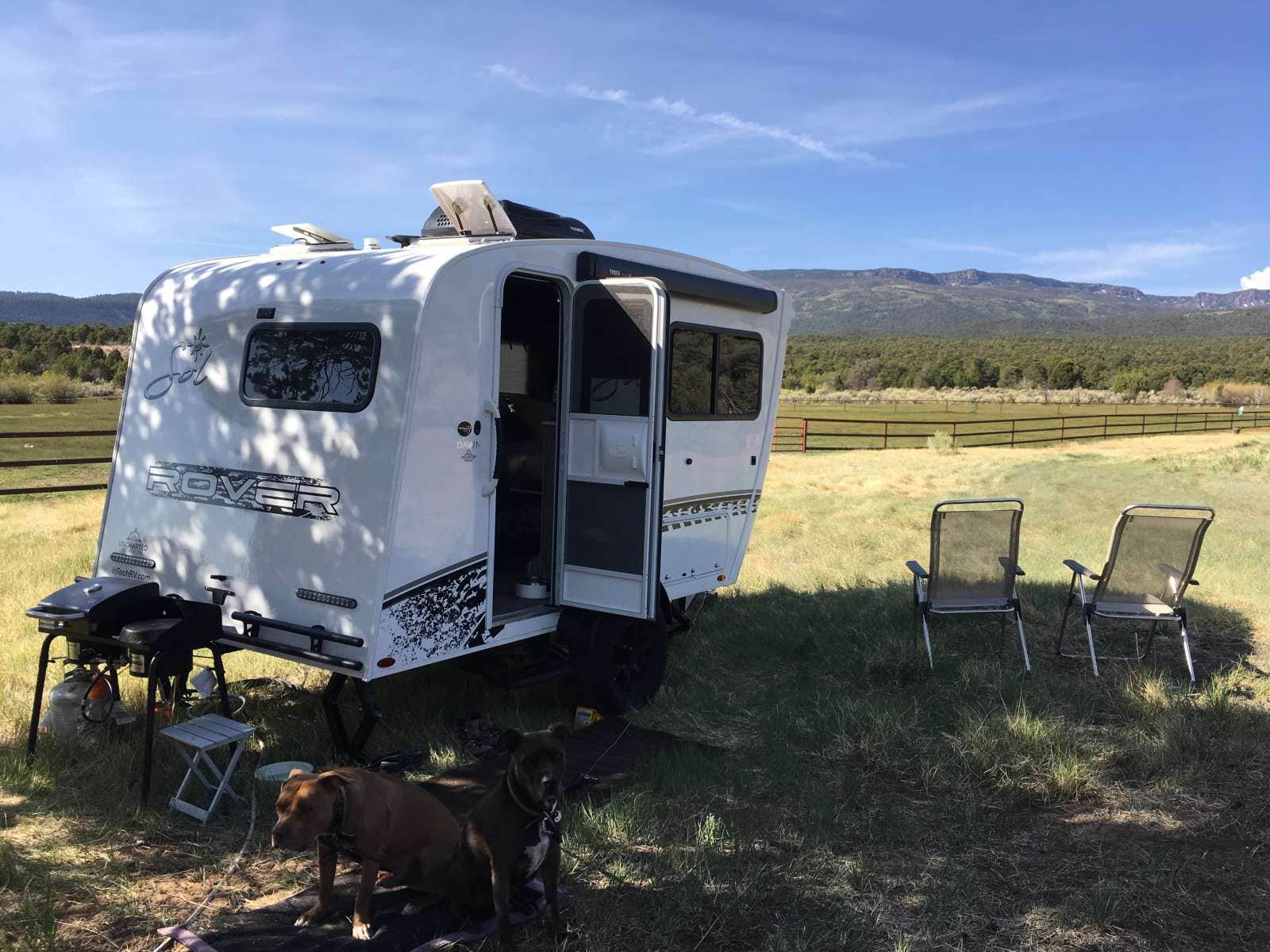 Zach G.'s photo of camping with pets at Road to the Sun Ranch near Fremont, UT