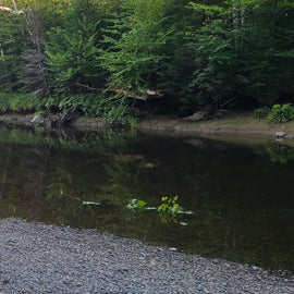 river at campsite