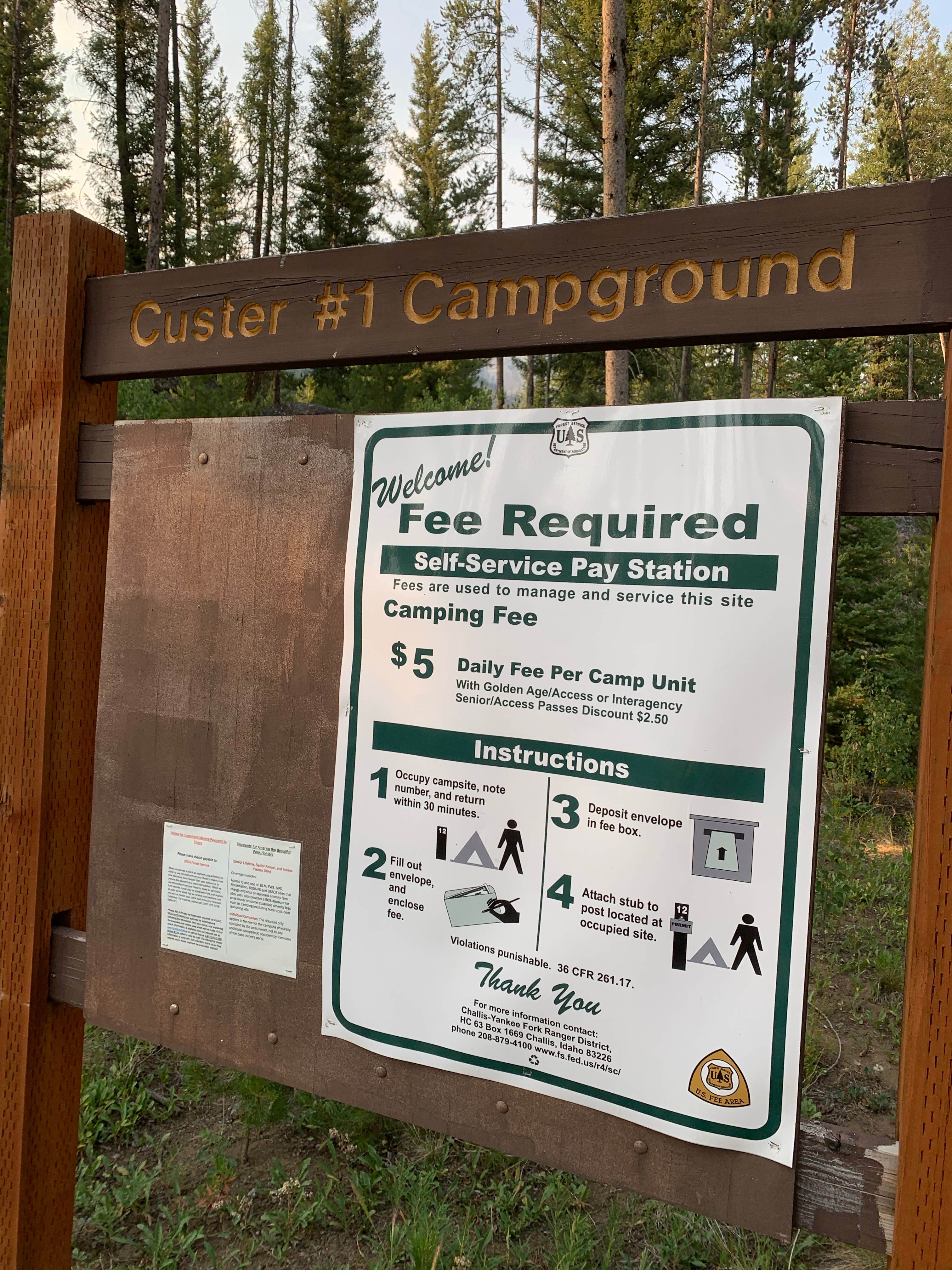 Camper-submitted photo at Custer #1 Campground near May, ID