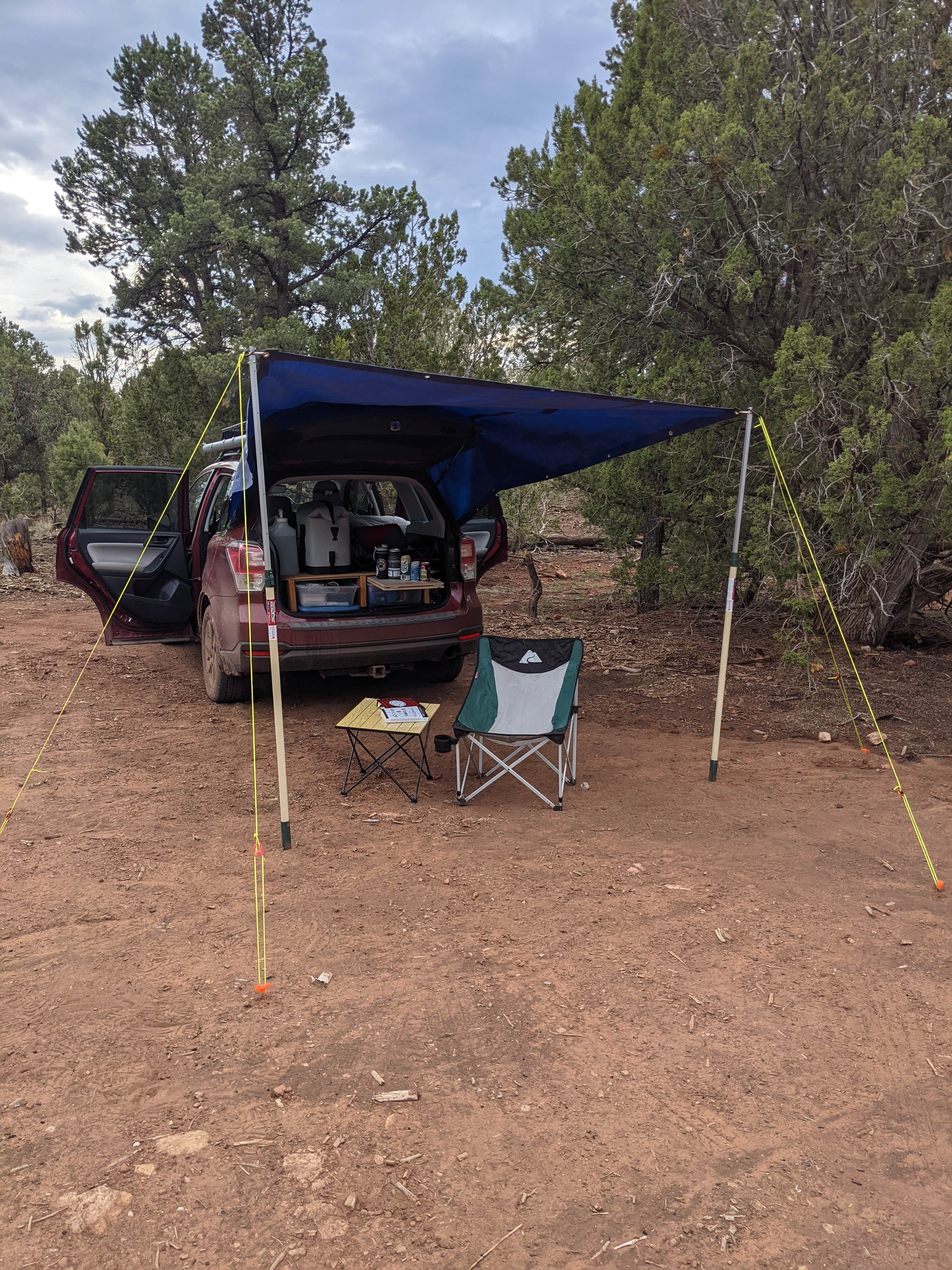 Andrew B.'s photo of a dispersed camping area at Walnut Canyon Rd Dispersed Camping - CLOSED UNTIL 2025 in Arizona