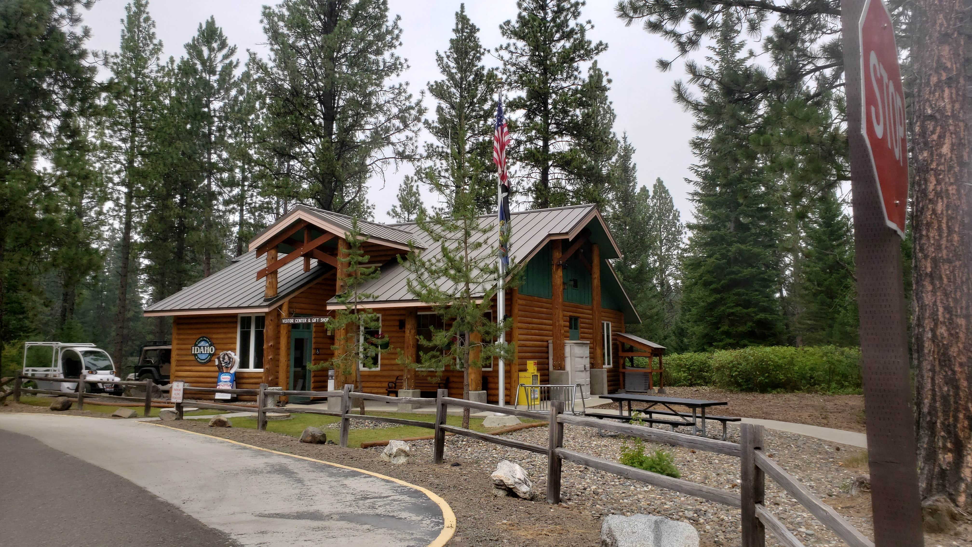 Nancy C.'s photo of a cabin at Winchester Lake State Park Campground near Grangeville, ID