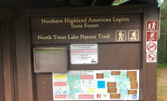 Camping near Big Lake Campground — Northern Highland State Forest: North Trout Lake Campground — Northern Highland State Forest, Boulder Junction, Wisconsin