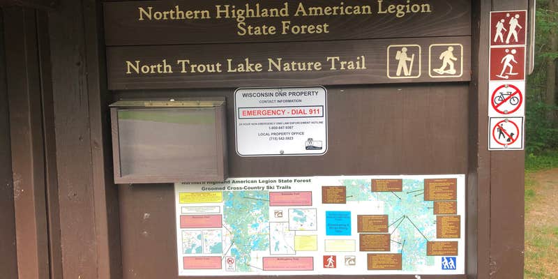 Camper submitted image from North Trout Lake Campground — Northern Highland State Forest