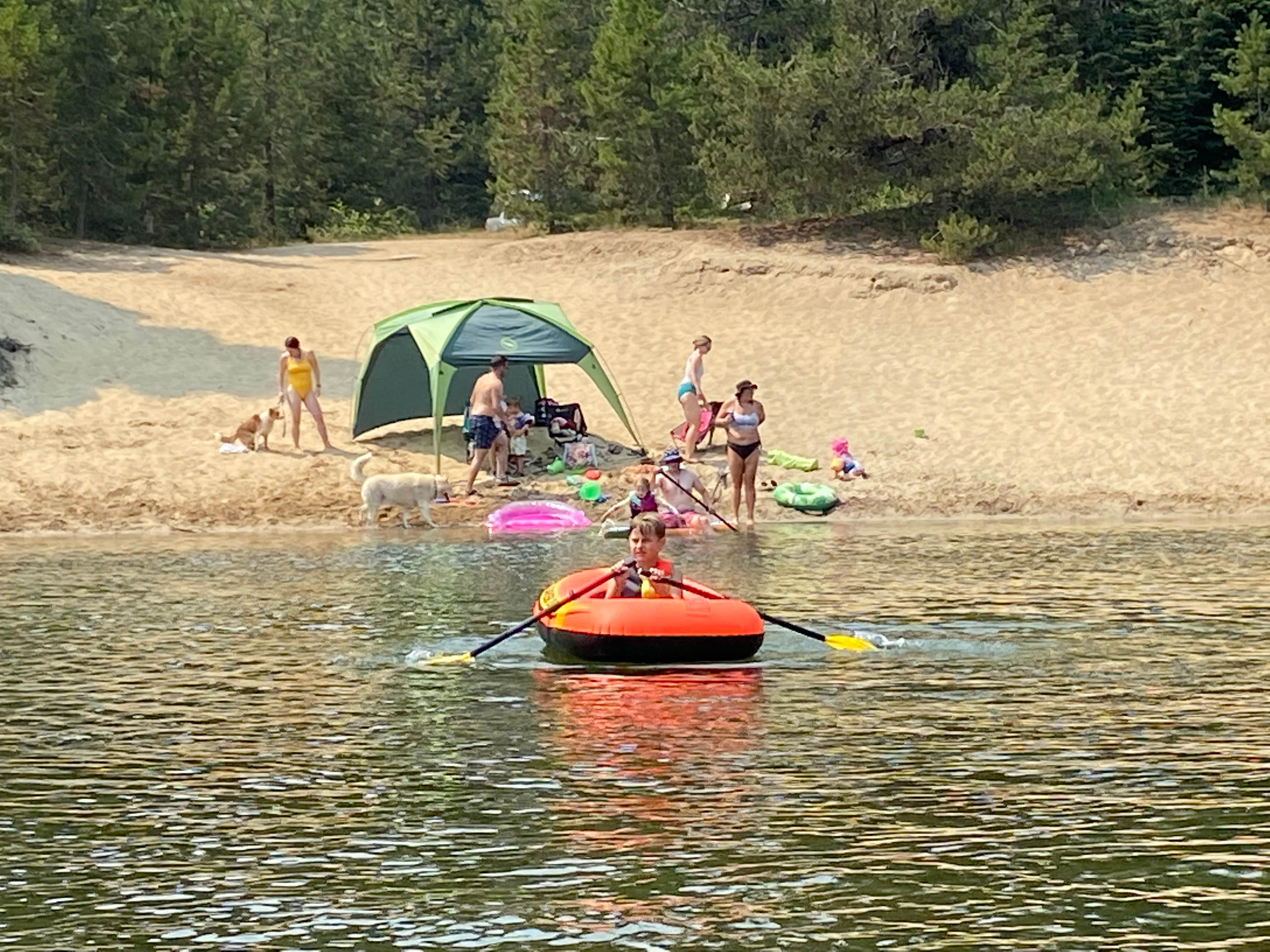 Cindy N.'s photo of camping with pets at Northwest Passage Campground — Ponderosa State Park near McCall, ID