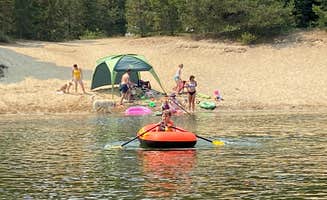 Cindy N.'s photo of tent camping at Northwest Passage Campground — Ponderosa State Park near Cascade, ID