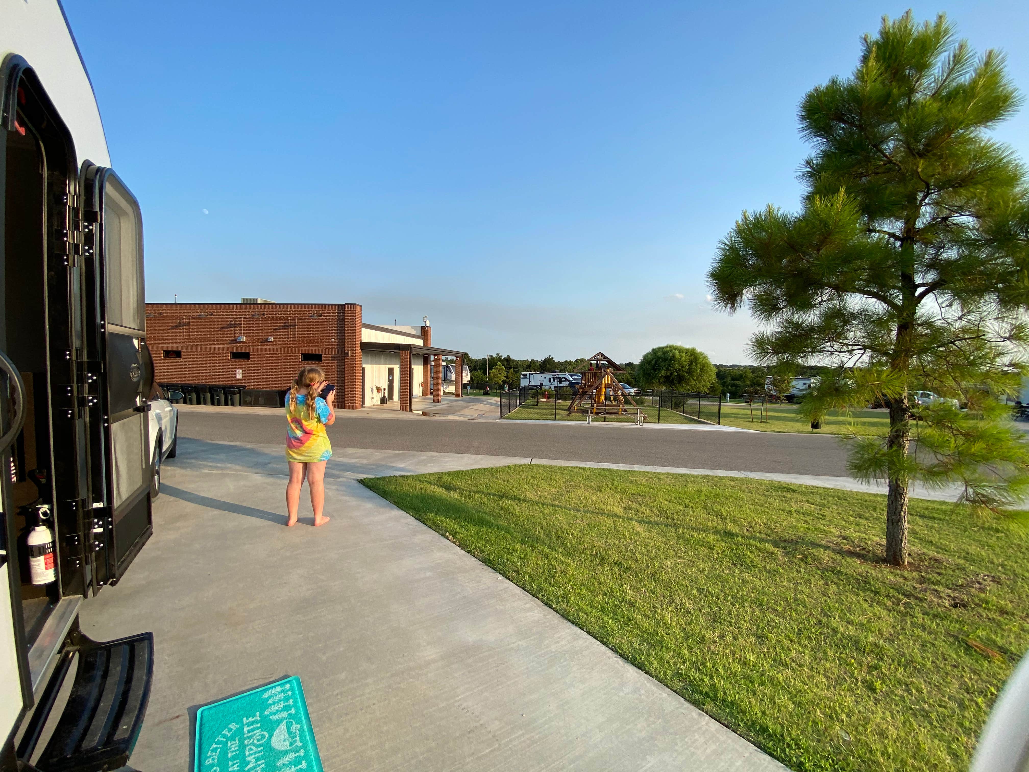 anna's photo of rv camping at Wanderlust Crossings RV Park near Foss, OK