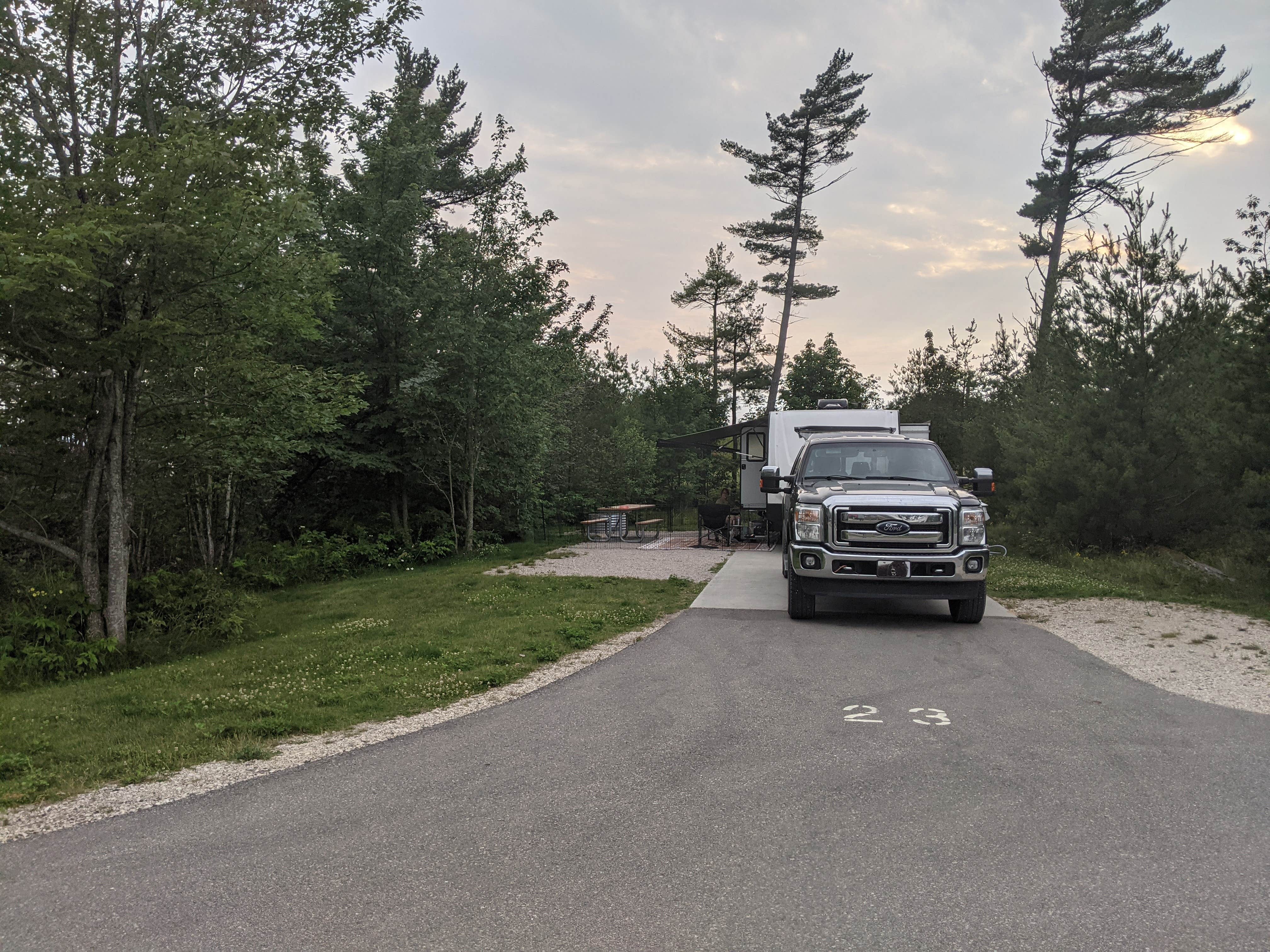 Mark P.'s photo of rv camping at Manistique Lakeshore Campground near Gulliver, MI