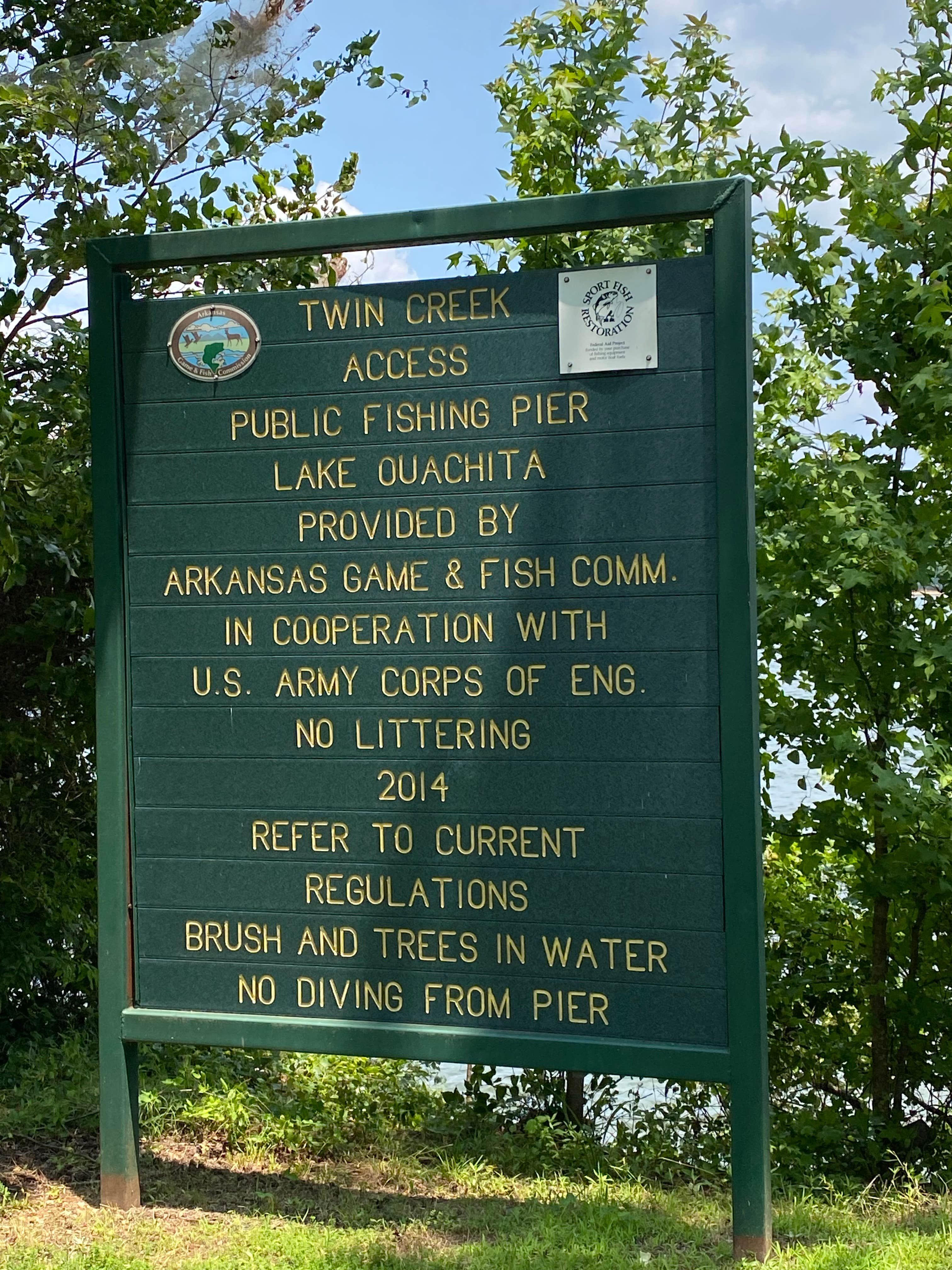 COE Lake Ouachita Twin Creek