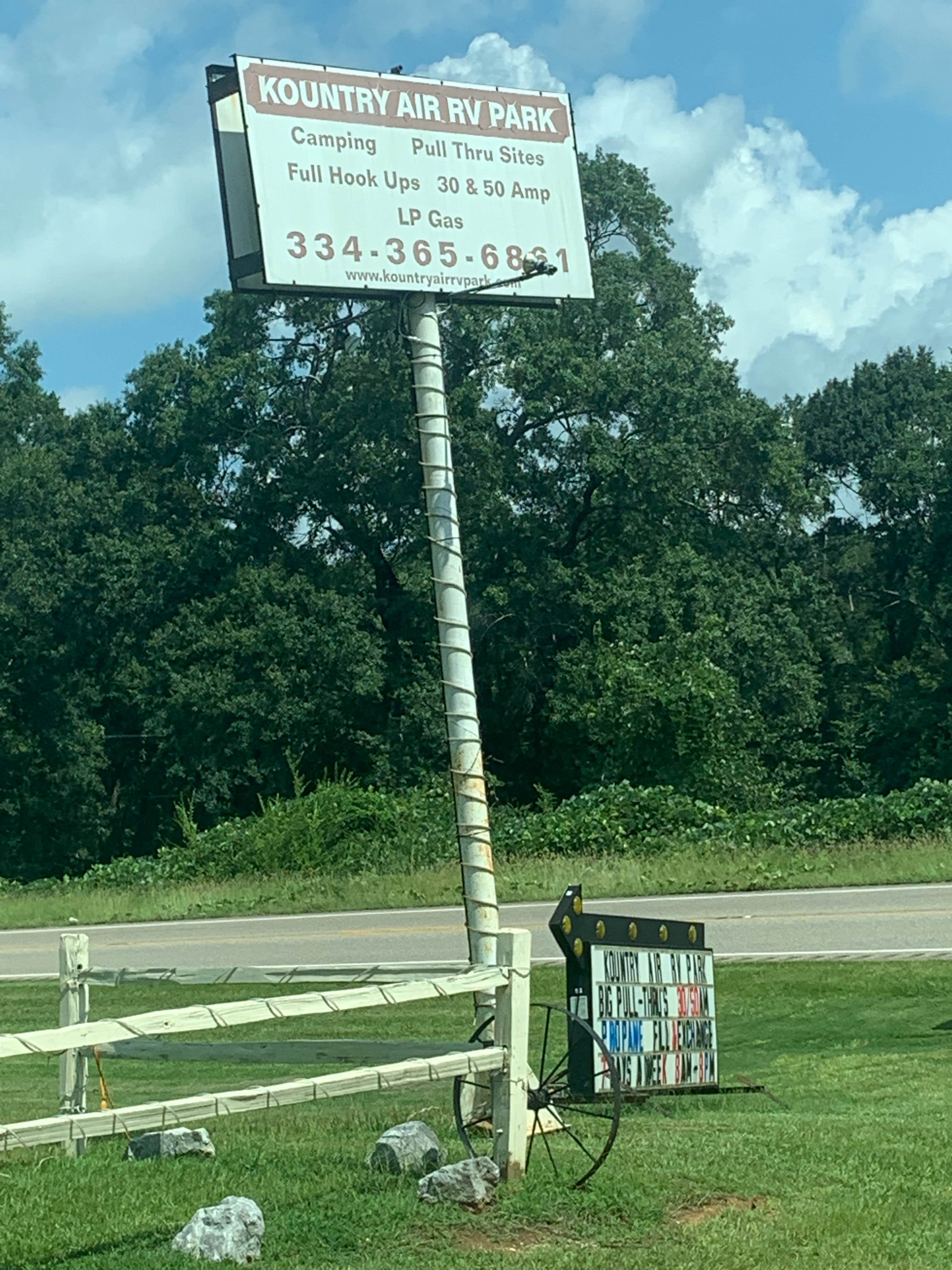 Camper-submitted photo at Kountry Air RV Park near Piper, AL